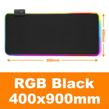 Load image into Gallery viewer, Gaming Mouse Pad Gamer RGB Mouse Pad Large Computer Mouse Pad XXL Mousepad Backlight Mause Pad 900x400 Carpet Keyboard Desk Mat
