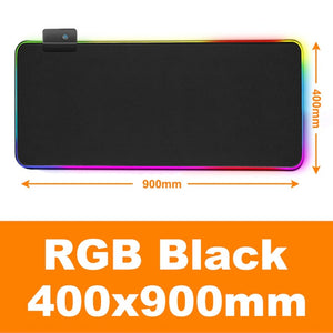 Gaming Mouse Pad Gamer RGB Mouse Pad Large Computer Mouse Pad XXL Mousepad Backlight Mause Pad 900x400 Carpet Keyboard Desk Mat
