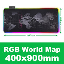 Load image into Gallery viewer, Gaming Mouse Pad Gamer RGB Mouse Pad Large Computer Mouse Pad XXL Mousepad Backlight Mause Pad 900x400 Carpet Keyboard Desk Mat

