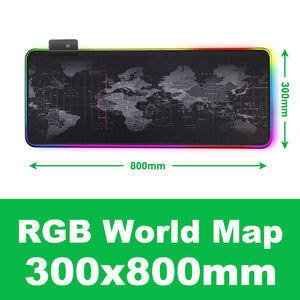 Gaming Mouse Pad Gamer RGB Mouse Pad Large Computer Mouse Pad XXL Mousepad Backlight Mause Pad 900x400 Carpet Keyboard Desk Mat
