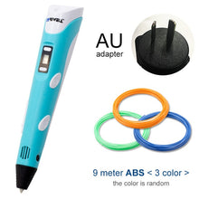 Load image into Gallery viewer, Myriwell 3D Pen LED Screen DIY 3D Printing Pen 100m ABS Filament Creative Toy Gift For Kids Design Drawing
