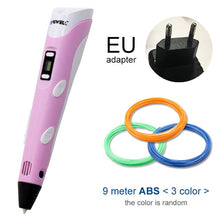 Load image into Gallery viewer, Myriwell 3D Pen LED Screen DIY 3D Printing Pen 100m ABS Filament Creative Toy Gift For Kids Design Drawing

