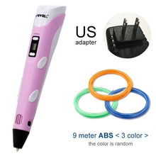 Load image into Gallery viewer, Myriwell 3D Pen LED Screen DIY 3D Printing Pen 100m ABS Filament Creative Toy Gift For Kids Design Drawing

