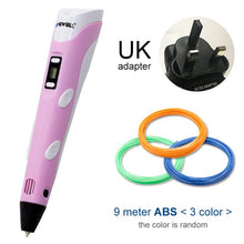Load image into Gallery viewer, Myriwell 3D Pen LED Screen DIY 3D Printing Pen 100m ABS Filament Creative Toy Gift For Kids Design Drawing
