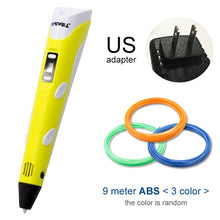Load image into Gallery viewer, Myriwell 3D Pen LED Screen DIY 3D Printing Pen 100m ABS Filament Creative Toy Gift For Kids Design Drawing
