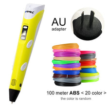 Load image into Gallery viewer, Myriwell 3D Pen LED Screen DIY 3D Printing Pen 100m ABS Filament Creative Toy Gift For Kids Design Drawing

