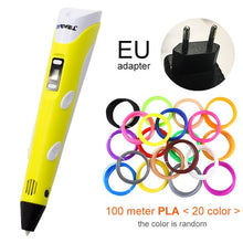 Load image into Gallery viewer, Myriwell 3D Pen LED Screen DIY 3D Printing Pen 100m ABS Filament Creative Toy Gift For Kids Design Drawing

