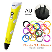 Load image into Gallery viewer, Myriwell 3D Pen LED Screen DIY 3D Printing Pen 100m ABS Filament Creative Toy Gift For Kids Design Drawing
