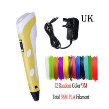 Load image into Gallery viewer, Dikale 3D Printing Pen DIY 3D Pen Pencil 3D Drawing Pen Stift PLA Filament For Kid Child Education Creative Toys Birthday Gifts
