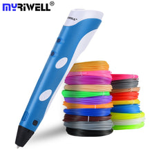 Load image into Gallery viewer, Myriwell 3D Pen Original DIY 3D Printing Pen With 100M ABS/PLA Filament Creative Toy Gift For Kids Design Drawing
