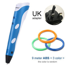 Load image into Gallery viewer, Myriwell 3D Pen Original DIY 3D Printing Pen With 100M ABS/PLA Filament Creative Toy Gift For Kids Design Drawing
