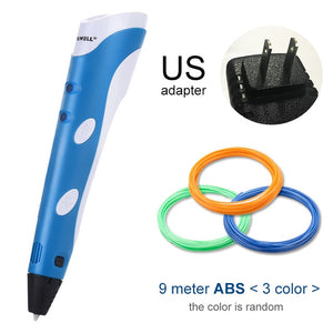 Myriwell 3D Pen Original DIY 3D Printing Pen With 100M ABS/PLA Filament Creative Toy Gift For Kids Design Drawing