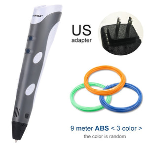 Myriwell 3D Pen Original DIY 3D Printing Pen With 100M ABS/PLA Filament Creative Toy Gift For Kids Design Drawing