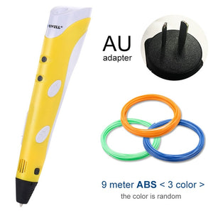 Myriwell 3D Pen Original DIY 3D Printing Pen With 100M ABS/PLA Filament Creative Toy Gift For Kids Design Drawing
