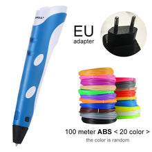 Load image into Gallery viewer, Myriwell 3D Pen Original DIY 3D Printing Pen With 100M ABS/PLA Filament Creative Toy Gift For Kids Design Drawing
