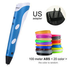 Load image into Gallery viewer, Myriwell 3D Pen Original DIY 3D Printing Pen With 100M ABS/PLA Filament Creative Toy Gift For Kids Design Drawing
