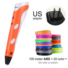 Load image into Gallery viewer, Myriwell 3D Pen Original DIY 3D Printing Pen With 100M ABS/PLA Filament Creative Toy Gift For Kids Design Drawing

