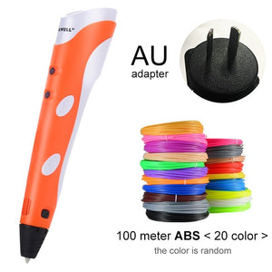Myriwell 3D Pen Original DIY 3D Printing Pen With 100M ABS/PLA Filament Creative Toy Gift For Kids Design Drawing
