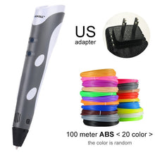 Load image into Gallery viewer, Myriwell 3D Pen Original DIY 3D Printing Pen With 100M ABS/PLA Filament Creative Toy Gift For Kids Design Drawing
