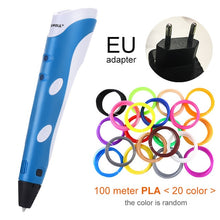Load image into Gallery viewer, Myriwell 3D Pen Original DIY 3D Printing Pen With 100M ABS/PLA Filament Creative Toy Gift For Kids Design Drawing
