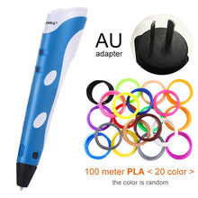 Load image into Gallery viewer, Myriwell 3D Pen Original DIY 3D Printing Pen With 100M ABS/PLA Filament Creative Toy Gift For Kids Design Drawing
