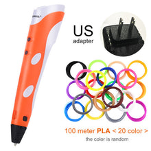 Load image into Gallery viewer, Myriwell 3D Pen Original DIY 3D Printing Pen With 100M ABS/PLA Filament Creative Toy Gift For Kids Design Drawing
