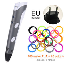 Load image into Gallery viewer, Myriwell 3D Pen Original DIY 3D Printing Pen With 100M ABS/PLA Filament Creative Toy Gift For Kids Design Drawing

