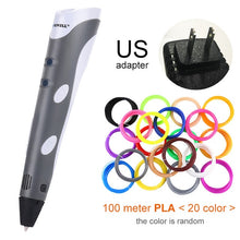 Load image into Gallery viewer, Myriwell 3D Pen Original DIY 3D Printing Pen With 100M ABS/PLA Filament Creative Toy Gift For Kids Design Drawing
