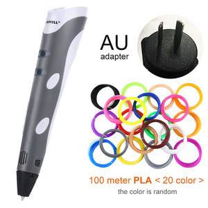 Myriwell 3D Pen Original DIY 3D Printing Pen With 100M ABS/PLA Filament Creative Toy Gift For Kids Design Drawing